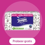 Geld Terug Actie: Gratis Tempo Tissuebox