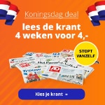 Koningsdag deal: 4 weken krant naar keuze voor € 4,-