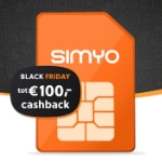 Tip: € 100,- Cashback Simyo Sim Only + Extra GB + Gratis Aansluiten t.w.v. € 15,-