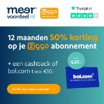 Ziggo 9 maanden 50% korting +  € 50 + Streamingsdienst naar keuze t.w.v. € 394