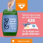 Gratis Staatslot t.w.v. € 17,50 + € 20,- Donatie aan MLDS