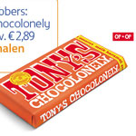 Gratis reep Tony's Chocolonely Reep t.w.v. € 2,89