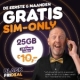 Gratis 6 maanden Sim Only + 2GB Extra + Extra Data + Onbeperkt Bellen & SMS